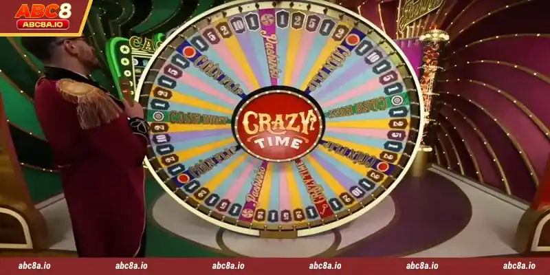 Place your bets in the live casino lobby with the Crazy Time game